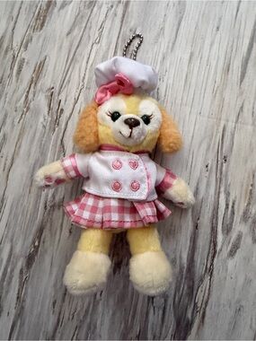 Tokyo Disneyland Cookieann bag charm Keychain in Pink & Cream Chef Outfit